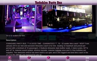 2 Schermata Yorkshire Party Bus App