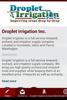 Droplet Irrigation Inc. постер