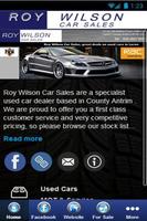 Roy Wilson Car Sales Affiche
