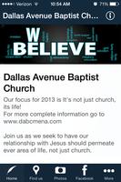 Dallas Avenue Baptist Church Affiche