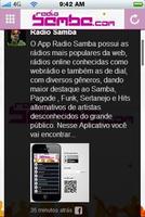 Radio Samba capture d'écran 2