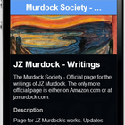 JZ Murdock Society - Writings 아이콘