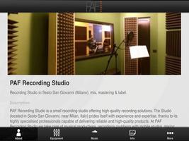 Poster PAF Recording Studio