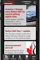 Canadian Rally Championship Affiche