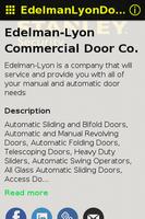 Edelman-Lyon Commercial Doors plakat