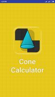 Cone & Cone volume Calculator Affiche