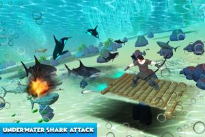 Flying Raft Shark Island Screenshot 1