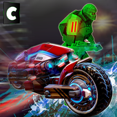 Flying Robot MotorBike Hero icon