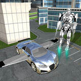 Flying Robot Car Simulator icône