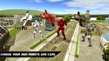 Flying Robot Car Simulator syot layar 2