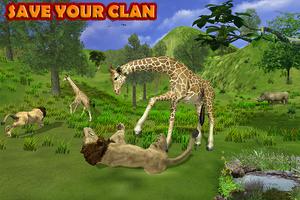 Girafa família selva simulador imagem de tela 2