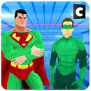Super Hero Green Man Battle Simulator APK
