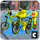 Superheroes Bicycle Stunts APK