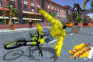 Superheroes Bicycle Stunts capture d'écran 1