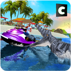 Hungry Crocodile Water Attack Game Zeichen