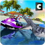Hungry Crocodile Water Attack Game Zeichen