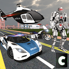 Policía Transformar Robot icono