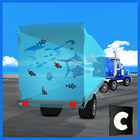 海の動物輸送トラック アイコン