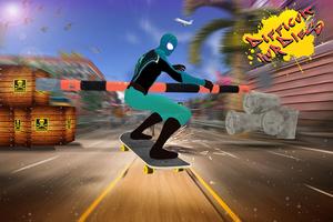 Spider Skating Boy City Hero اسکرین شاٹ 1