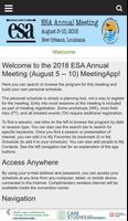 ESA 2018 Annual Meeting screenshot 1