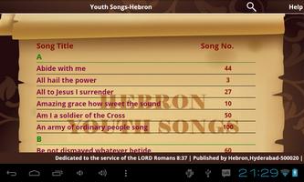 برنامه‌نما Youth English Songs Hebron عکس از صفحه