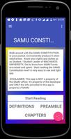 SAMU Constitution-MksU 2017 poster