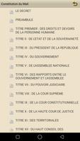 La constitution du Mali Ekran Görüntüsü 3