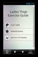 Ladies Thigh Exercise Guide Affiche