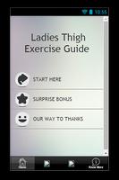 Ladies Thigh Exercise Guide Poster