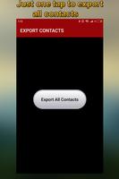 Contacts vers Excel (sauvegarde de contacts) capture d'écran 1