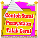 Contoh Surat Pernyataan Talak Cerai, Panduan Cerai-APK