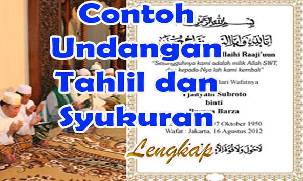 Contoh Undangan Tahlil Dan Syukuran Lengkap For Android Apk Download