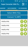 Super Converter : M4A To MP3 capture d'écran 3