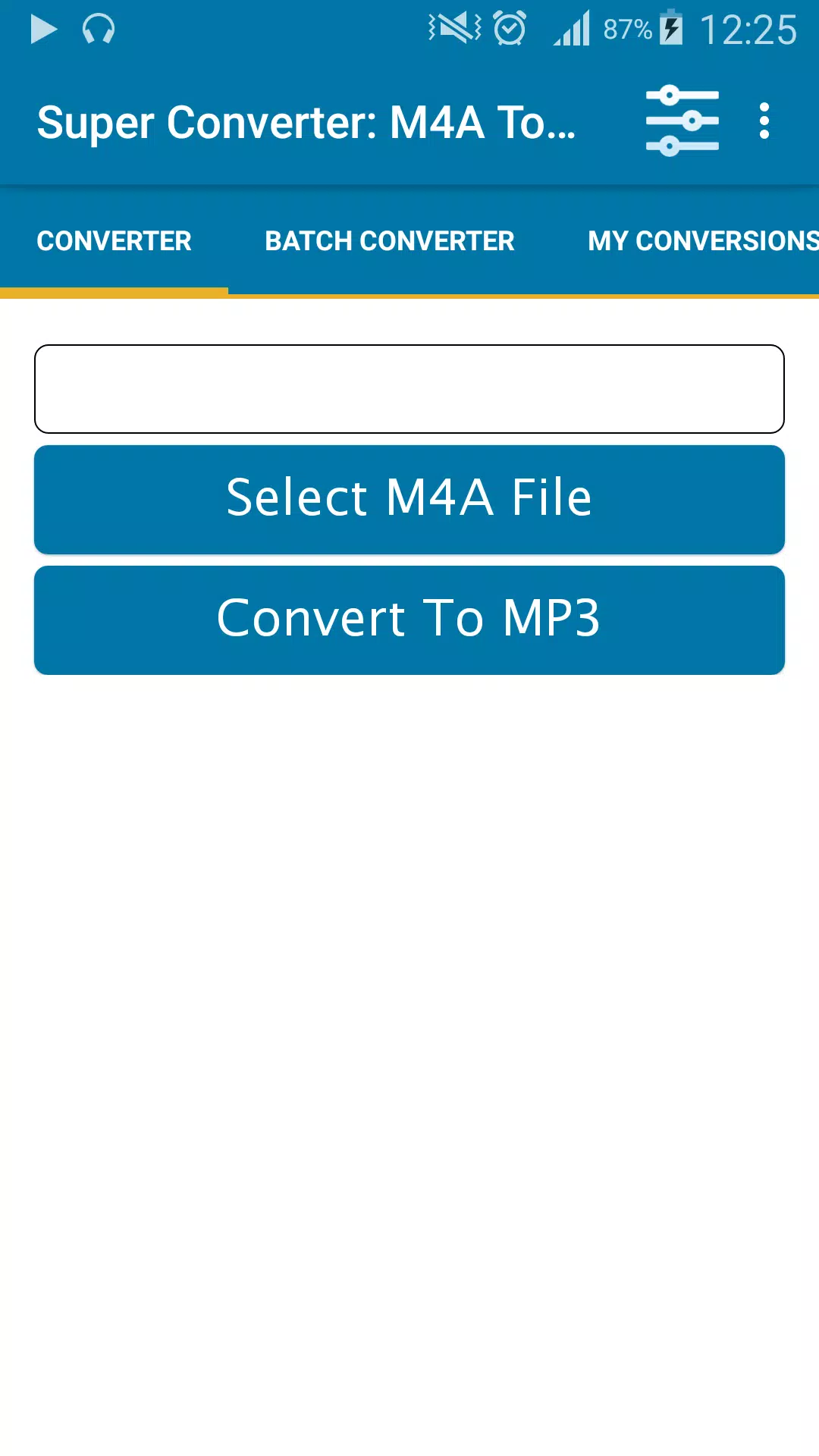 Download do APK de Super Converter : M4A To MP3 para Android