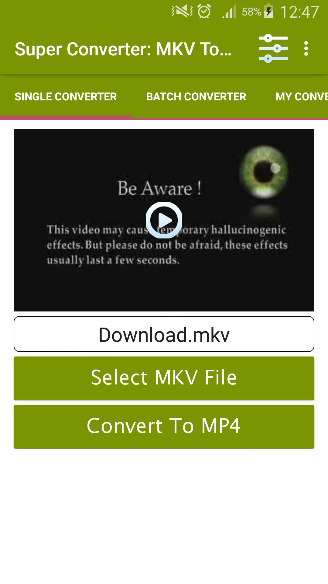 Super Converter : MKV To MP4 for Android - APK Download