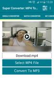 Super Converter : MP4 To MP3 โปสเตอร์