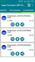 Super Converter : MP4 To MP3 スクリーンショット 1