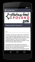 Meetings Week Poland 2016 capture d'écran 1