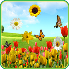 Spring Flowers Live Wallpaper icône