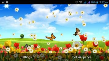 برنامه‌نما Spring Flowers Live Wallpaper عکس از صفحه