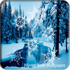 Winter Snowfall Live Wallpaper أيقونة