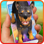 doberman perro animado icono