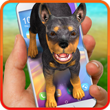 doberman perro animado icono