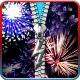 Fireworks lock screen icono