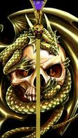 Skull lock screen. Poster