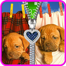 Puppy lock screen. Zipper. APK