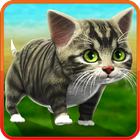 Funny walking cat آئیکن