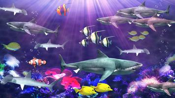 Acuario Shark live wallpaper captura de pantalla 1