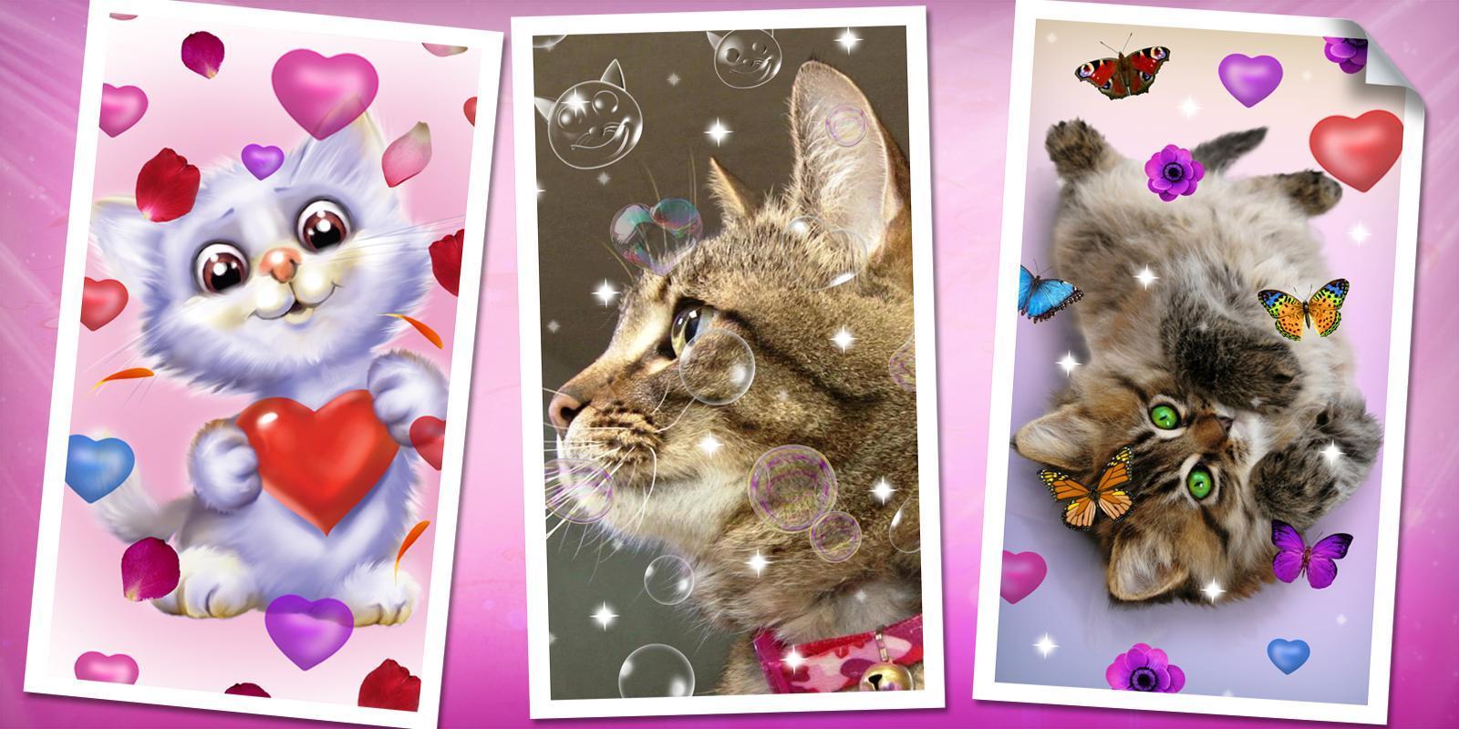 Android 用の 甘い猫 ライブ壁紙 Apk をダウンロード