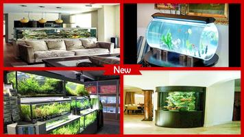 Creative Aquarium Designs For Home الملصق